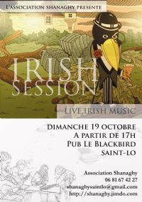 Irish Session. Le dimanche 19 octobre 2014 à Saint-Lô. Manche.  17H00